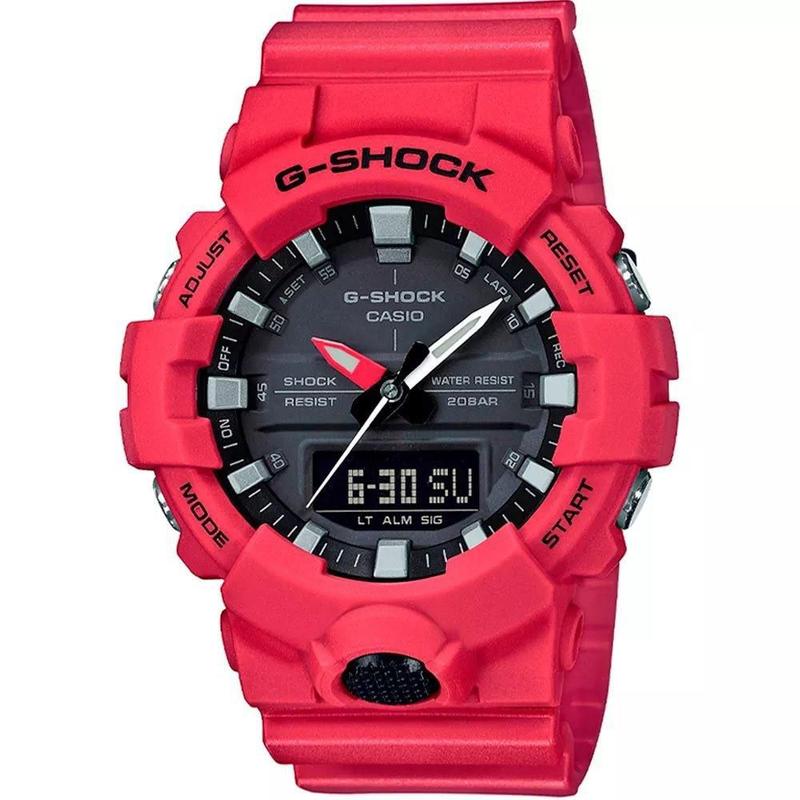 Relógio G-Shock GA-800-4ADR Masculino Vermelho - Relógio Masculino